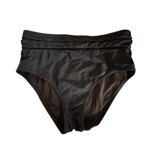 Victoria's Secret Women’s High Waisted Body Black Swim Bikini Bottom Size Medium